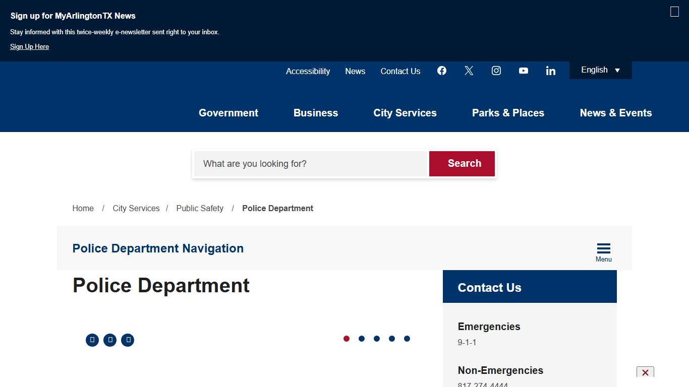 Police Department | City of Arlington, TX